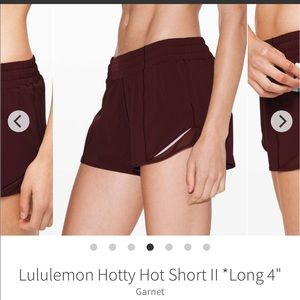 Lululemon Hotty Hot Garnet